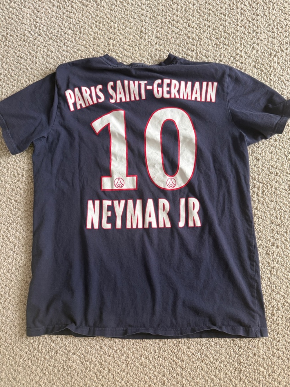 Paris Saint-Germain Neymar Jr #10 Navy Tee